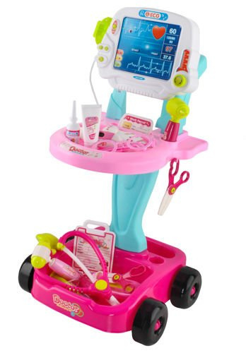 Doktersset met trolley roze Medical play set roze | Dokter | Minigigant