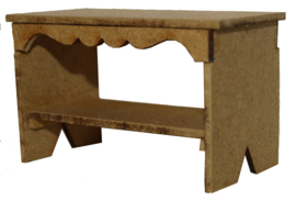 A028 Salontafel met onderblad