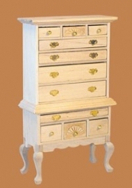 00159 Highboy, blankhout. (U)