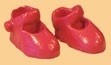 00273 Kinderschoenen roze, per paar. (AM)