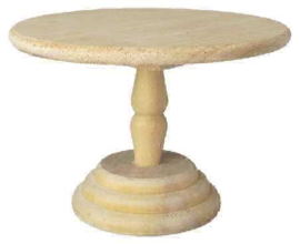 03648 ronde tafel met centrale poot. (L)