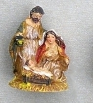02082 Kerstgroep, Maria en Jozef met Jezus in kribbe. (AR)