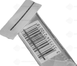 500 Stück  EM Labels 51x6 mm - transparant - deaktivierbar