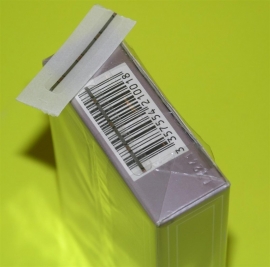 1.000 Stück EM Labels EM Klebeetiketten 32x6 mm - transparant - deaktivierbar