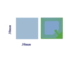 1.000 Stück 3x3 KLEBEETIKETTEN RF