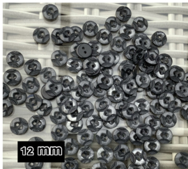 Zwart grijs 12 mm 10 voor €1,00