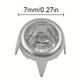 Kristallen studs 7 mm