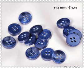 Parelmoer blauw 11.5 mm