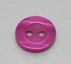 Roze transparant knoopje 11mm per stuk € 0,05