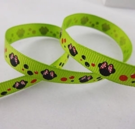 Lime met Minie Mouse.    per meter