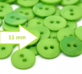 Groene knoop 11 mm