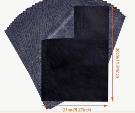 Carbon/transferpapier. 5 stuks