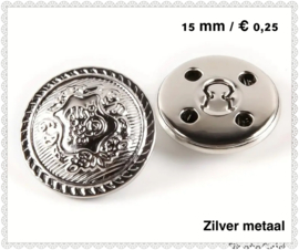 Zilver  15 mm