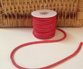 Elastisch koord Rood  4 mm  / 50 cm voor