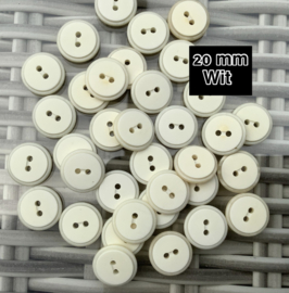 Crème / wit  20 mm