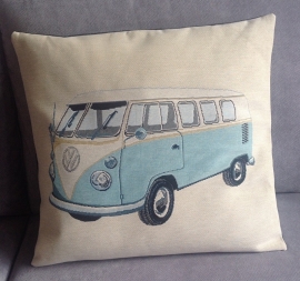 VW bus. Blauw