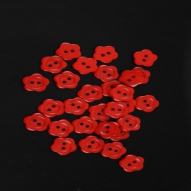Rood bloemetje  11 mm