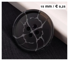 Zwart 15 mm