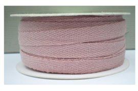 Keperband oud roze 9 mm