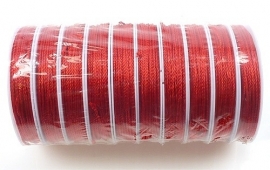 Zijdedraad. 1.8 mm. Rood. per rol