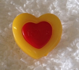 Hartje oker / rood
