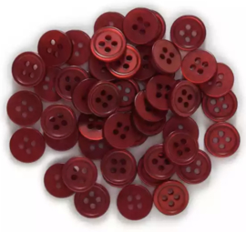 Diep rood. 12.5 mm