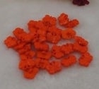 Vlinders ORANJE.   12 mm