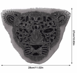 Panter zwart met zilver