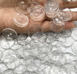 Doorzichtige knoop  12.5 mm