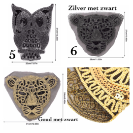 Panter zwart met zilver