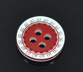 Rood / wit 13 mm