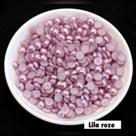 Halve parel Lila roze 4 mm  100 voor € 0,75