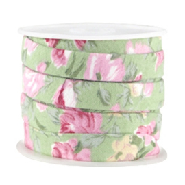 Trendy plat koord  Groen-Roze