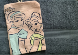 Handdoek met naam en Princess washandje