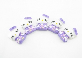 Hello Kitty paars 4 voor € 1,00