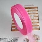 Organza lint  Donker Roze  20 mm