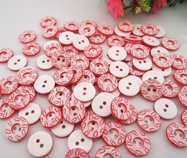 Roze rood 13 mm per st. € 0,10