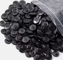 Zwart 15 mm