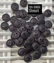 Zwart 12 mm  10 voor €1,00