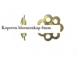 Koperen bloemenkap  50 voor € 1,50