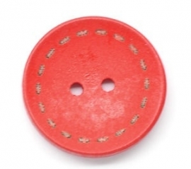 Rood rond 25 mm per stuk € 0,11