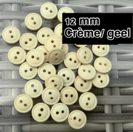 Crème geel 12 mm 10 voor €1,00