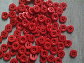 Rood knoopje 10 mm