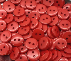 Rood knoopje 11 mm