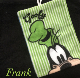 Handdoek met naam en Goofy washandje