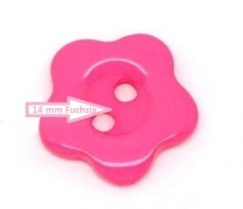 Roze bloemetje 14 mm