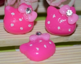 Hello Kitty Roze met steentje 4 voor € 1,25