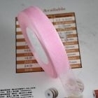 Organza lint  Roze  20 mm