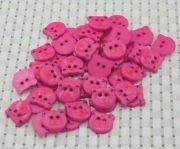 Berenkopjes ROZE 17 mm per stuk € 0,15