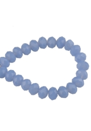 Pastelblauw.  6 x 5 mm.  25 voor